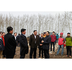 九臺(tái)區(qū)區(qū)長(zhǎng)李洪亮、市政府督查室副主任赫軍視察蘭舍工業(yè)園 
