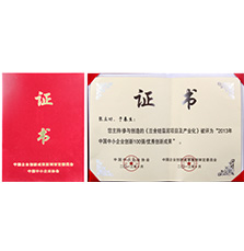授予蘭舍《中國(guó)中小企業(yè)優(yōu)秀創(chuàng)新成果企業(yè)》 