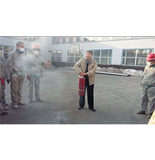 蘭舍卡倫生產(chǎn)基地舉行消防演練 