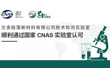 蘭舍硅藻新材料有限公司技術(shù)檢測(cè)實(shí)驗(yàn)室順利通過(guò)CNAS實(shí)驗(yàn)室認(rèn)可